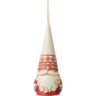 Enesco Jim Shore Heartwood Creek Nordic Noel Gnome Hanging Ornament 4,72 tommer flerfarvet til jul