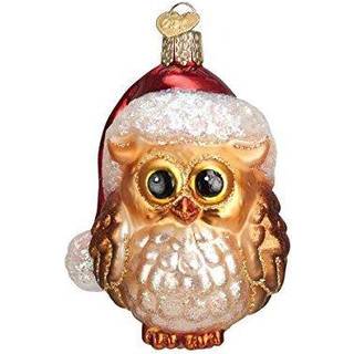Old World Christmas Ornaments Santa Owl Glass Bl?st ornamenter til juletr?