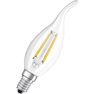 Ledvance Classic LED E14 Kerte filament klar 4W 470lm - 827 ekstra varm hvid | erstatter 40W