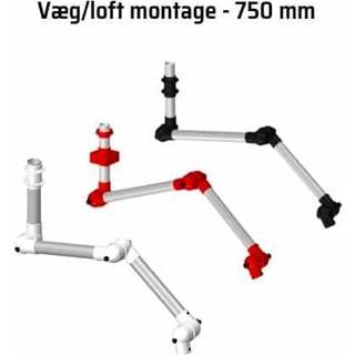 Alsident Sugearm system 50 lm/vm 750mm 3-led hvid
