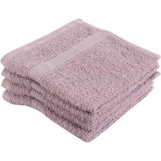 Vaskeklude 4-pak - 100% Blødt bomuld med høj absorberingsevne - 30x30 cm - Lavendel farvet vaskeklude fra danske By Borg