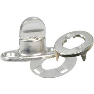 Kalechevridere med øjer, forkromet messing, 8 mm, 5-pack