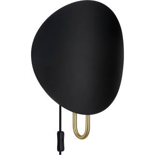DFTP SPARGO E27 SORT/MESSING VÆGLAMPE
