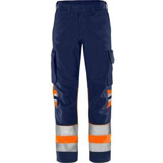 FRISTADS® Hi-Viz SORT/GUL Oekotex® Arbejdsbuks m/lårlommer (240 g/m²) Str. C154