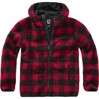 Brandit Teddyfleece Worker Jacket Red/Black S