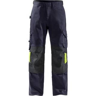 Fristads 131167 Flame svejse bukser 2656 WEL / Arbejdsbukser Marine/Hi-Vis gul C50