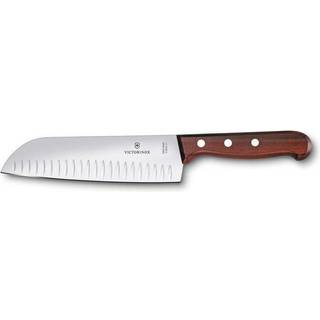 Victorinox santoku-kniv 17 cm. m. luftskær, med træ skæfte