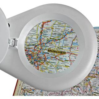 MAULviso LED-forstørrelseslys, hvid, højde 50 cm, klemme