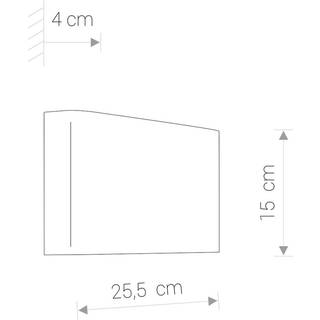 Væglampe Haga, hvid, metal, G9, op/ned, 25,5 cm bred
