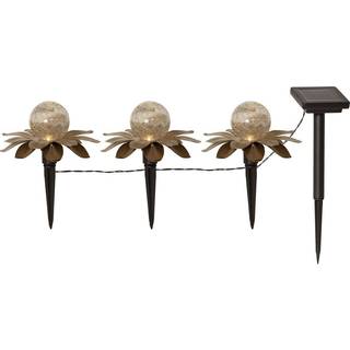 Star Trading - Solar Cell Lighting - Solar Cell Decoration Lilly - Guld - 10 cm