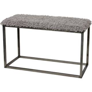 Skinnwille, Palle Bænk 80x35 cm Charcoal/Steel