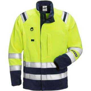 Fristads 122233 Flamestat Hi Vis Fleecejakke kl.3 4063 / Arbejdsjakke Hi-Vis gul/Marine 3XL