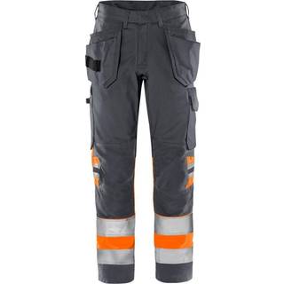 Fristads 2640 GPLU Håndværkerbukser Høj synlighed gul/marineblå Hi-Vis gul/marineblå