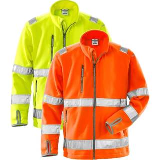 Fristads 114087 Hi Vis Fleecejakke kl.3 4400 / Arbejdsjakke Hi-Vis gul 2XS