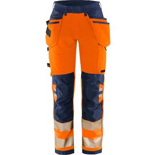 Fristads 2664 GSTP Håndværkerbukser Bemærk, orange/marineblå Hi-Vis, Orange/Navy