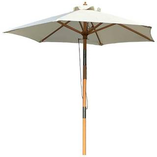 Hoffmann Venedig Parasol - Bøg - Ø1,8 m. Natur