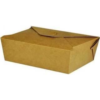 Takeaway æske, Brun, 195x140x45 mm