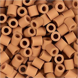 NABBI BioBeads Rørperler 5x5 mm Caramel - 1000 stk.
