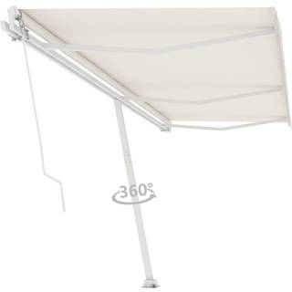 Fritstående Markise Manuel Betjening - Creme / 600 x 300 cm