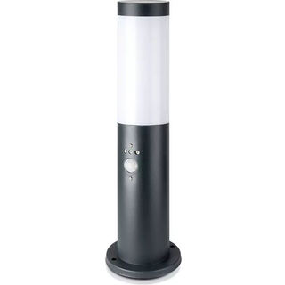 Pullertlampe med PIR-sensor E27 - Rustfrit stålhus (45 cm), Grå, IP44