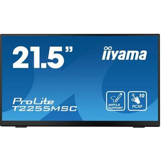 21" iiyama ProLite T2255MSC-B1 - Touchscreen - 1920x1080 - IPS - Speakers