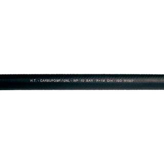 Brændstofslange Hoses Technology CARBO/73379/HT, gummi med forstærkning, 6 mm (1/4"), 50 meter, sort