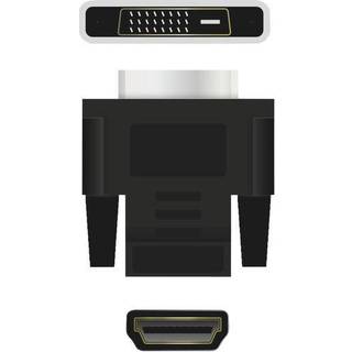Qnect Dvi-D M - HDMI F adapter ➞ På lager - klar til levering