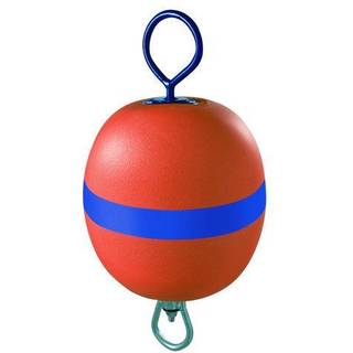 Fortøjningsbøje Polyform MR40, usænkelig, Ø28.5 cm x 40 cm, kort tap (14 cm), gul
