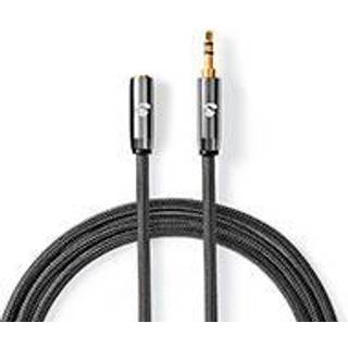 Nedis Premium minijack kabel - Metalgrå - 1 m