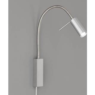 River LED-væglampe, flexarm, skærm af glat metal