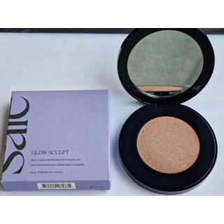 Saie Glow Sculpt Multi -Use Highlighter Cream Blush - Lätt med hyaluronsyra mikropearl för strålande glödande hud - Pinkglow (.02 oz)