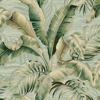 Tommy Bahama - Premium Peel and Stick Wallpaper Designer Tropical Wallpaper til soveværelse sovesal essentials selvklæbende vinyl 30,75 sq ft dæk