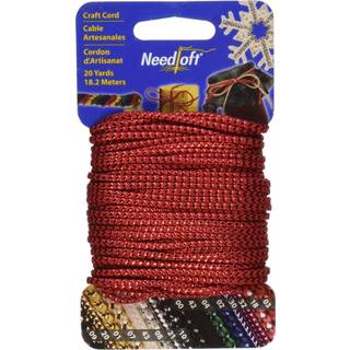 Needloft Nyhed Craft Cord 20-yard Metallic Red