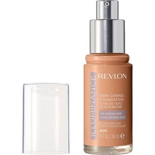 Revlon Illuminance Skin-Caring Liquid Foundation Hyaluronic Acid Hydrating and Nourishing Formel med medelstora täckning 409 Brulee (Pack of 1)