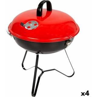 Havegrill Transportabel Aktive Emaljeret metal Ø 36 cm 36 x 44 x 36 cm (4 enheder) Rød