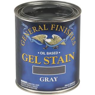 Allmänna ytor Oil Bas Gel Stain 1 Quart Grey