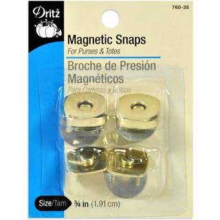 DRITZ 760-35 Magnetisk firkant Snap 3/4-tommer forgyldt 2 s?t