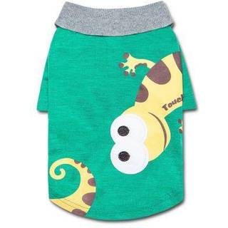 TouchDog En Arubark Dog T -shirt - Caribbean Style Dog Polo Pet T -shirt med accent krave - Sommerhundt?j eller hundeskjorter med accent broderi