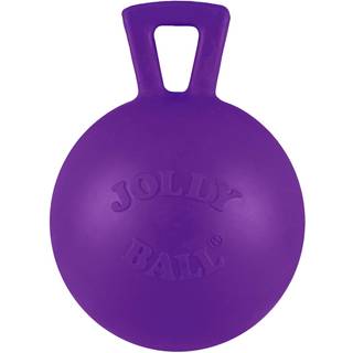 Jolly Pets Tug-N-kast Heavy Duty Dog Toy Ball med håndtag 4 tommer/petite lilla (404 PR)