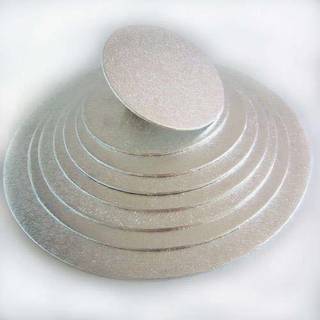Kageplade sølv rund Ø17,5 cm 0,4 cm tyk 1 stk