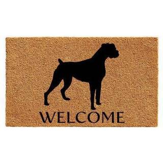 Calloway Mills AZ105581729 Boxer Doormat 17 """" X 29 """" Natural/Black