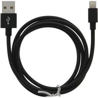 Kabel USB-A - Lightning 2.4A, 1 m, sort