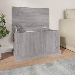 opbevaringskasse 70x40x38 cm konstrueret træ grå sonoma-eg