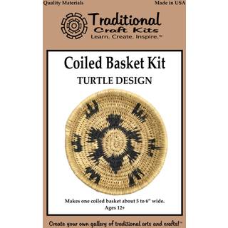 Traditionelle håndværkssæt med en kurvkit - skildpaddesign - Basket Weaving Kit Set Basket Making Kit med kurvvævning Forsyninger komplet med ins