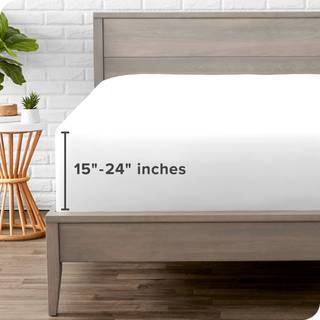 Bare hjem Twin Extra Long Fitted Sheet - Extra Deep Pocket Fitted Sheet - Premium 1800 Microfiber - Ultra -Soft Wrinkle Free - Twin XL Deep Pocke