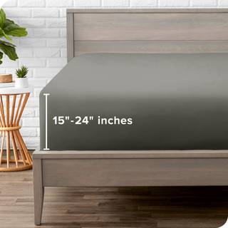 Bare hjem Twin Extra Long Fitted Sheet - Extra Deep Pocket Fitted Sheet - Premium 1800 Microfiber - Ultra -Soft Wrinkle Free - Twin XL Deep Pocke