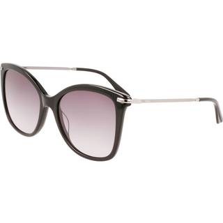 Calvin Klein Kvinde CK22514S 001 Solbriller Acetat Sort Grå Sommerfugl Normal Skygge