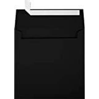 Luxpaper Square Invitation konvolutter | Peel & Press | 6 """" x 6 """" | Midnat sort | 80 lb. Tekst | 50 Antal