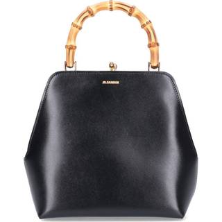 Jil Sander Goji Small leather tote bag - black - One Size