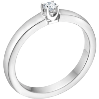 Mads Z Crown Alliance Ring 14 kt. Hvidguld 0,04 ct. 1641841-54 - Dame - White gold